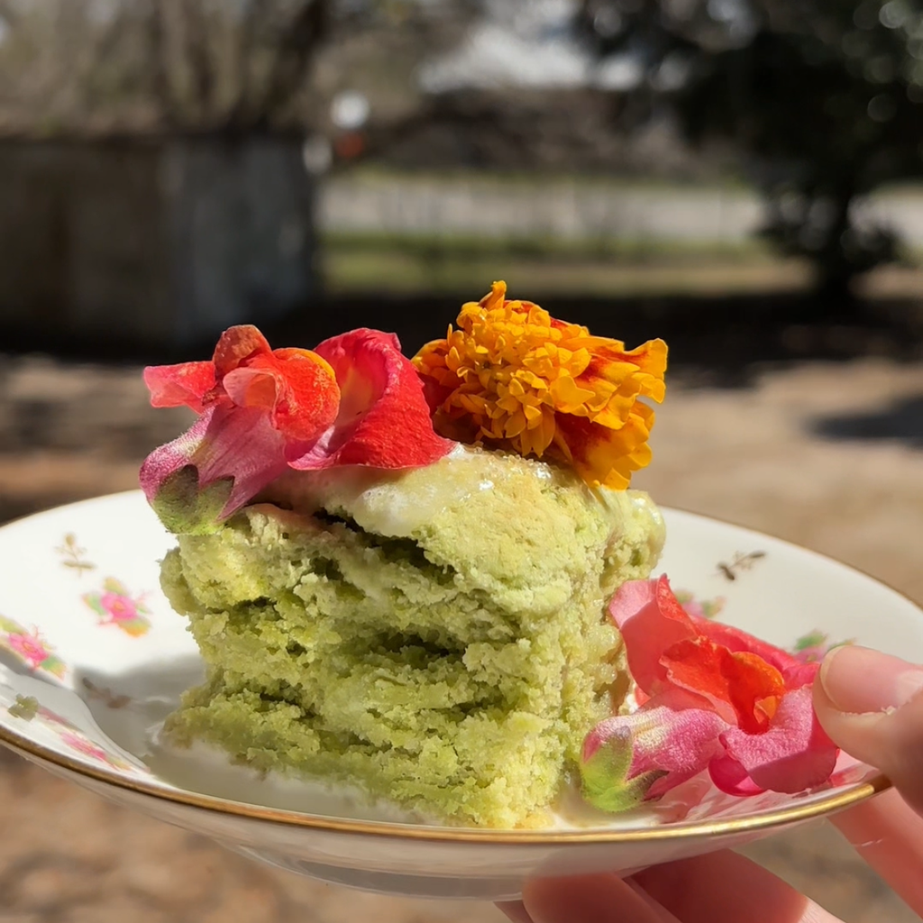 Springtime Matcha Biscuits