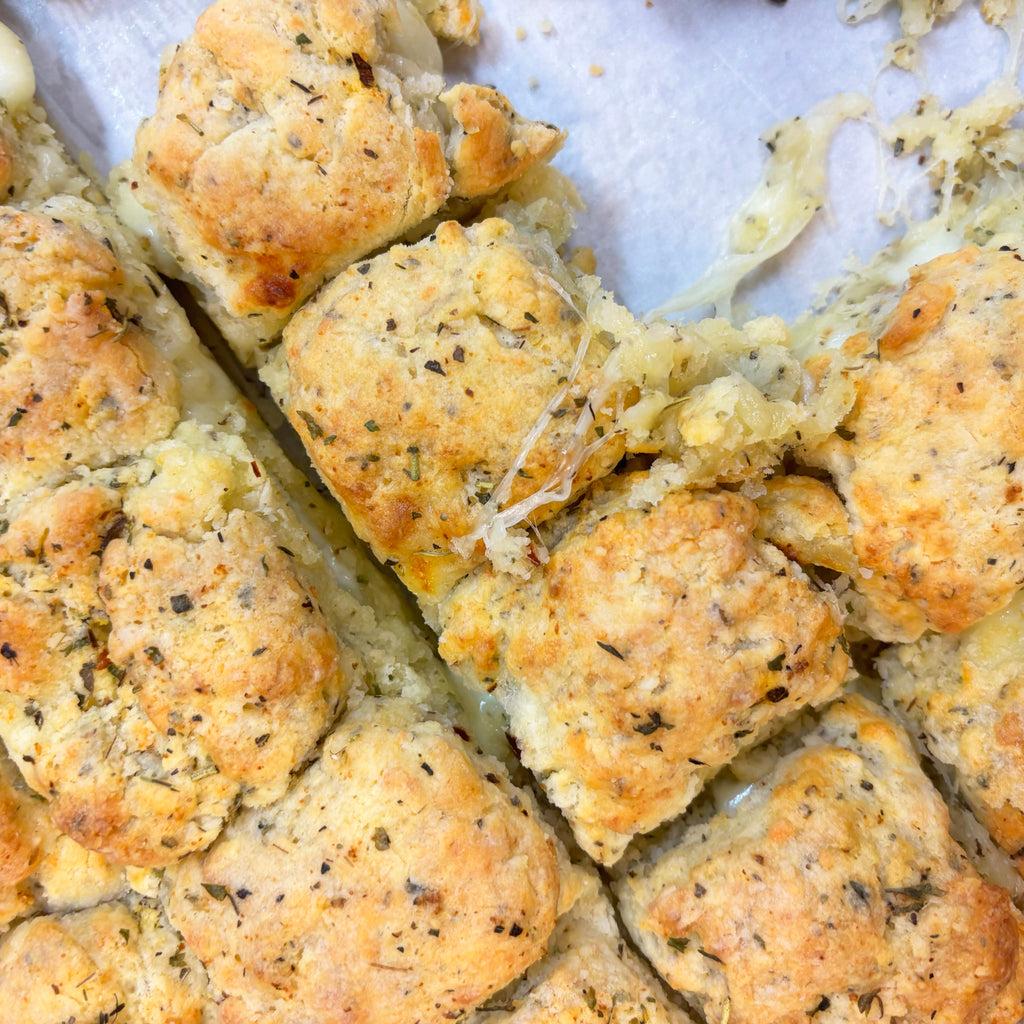 Cheesy, Garlic Biscuits