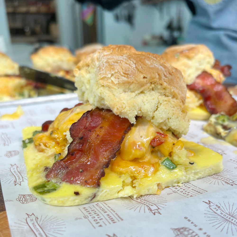 Biscuit Sandwich Casserole • Carrie's Take on Southern Living's Sandwich Casserole