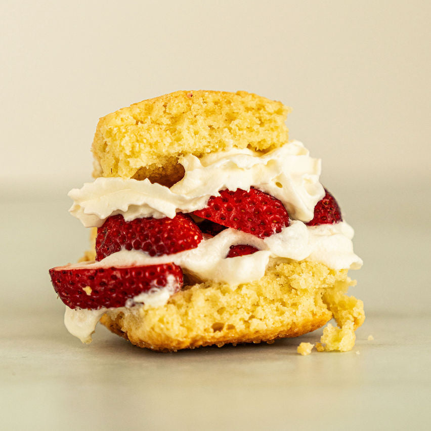 Strawberry Shortcake on Shortcake Biscuits