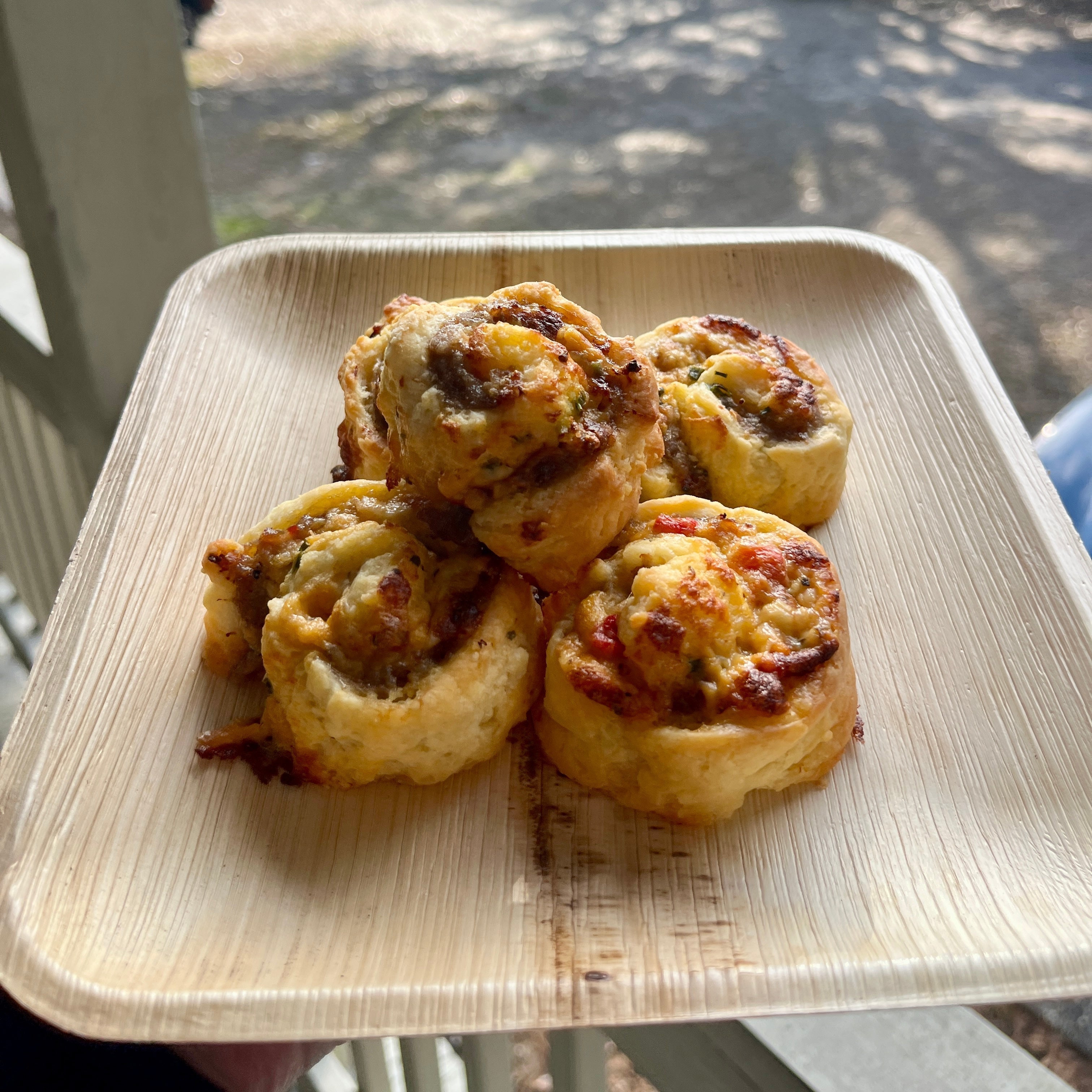 Pimento Cheese & Sausage Pinwheels