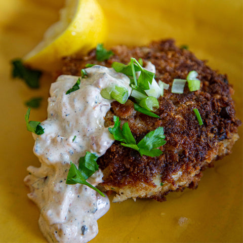 Smoked Tomato Remoulade Recipe – paired with Caroline's Cakes Crab Cakes!