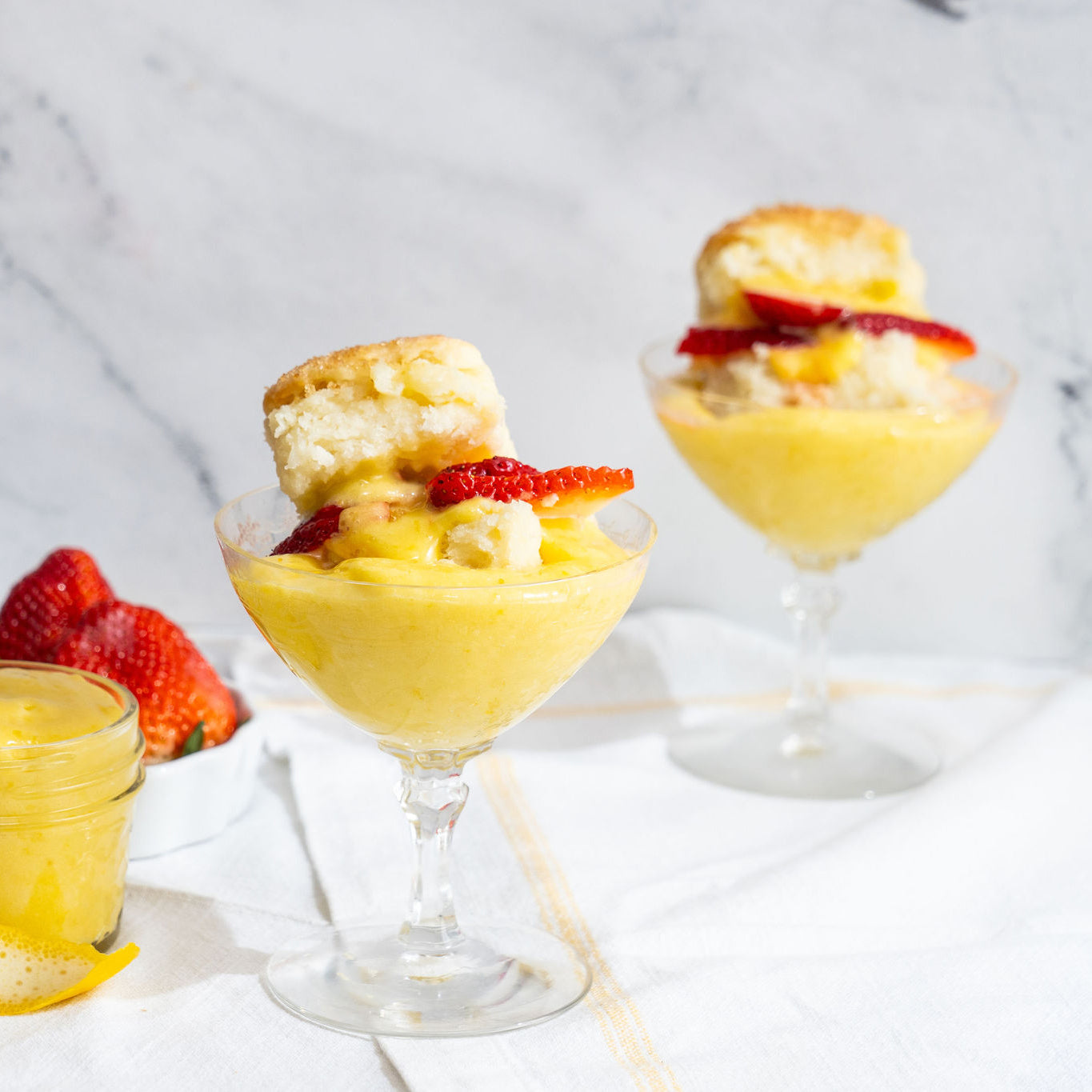 Strawberry Shortcake with Mom's Lemon Curd