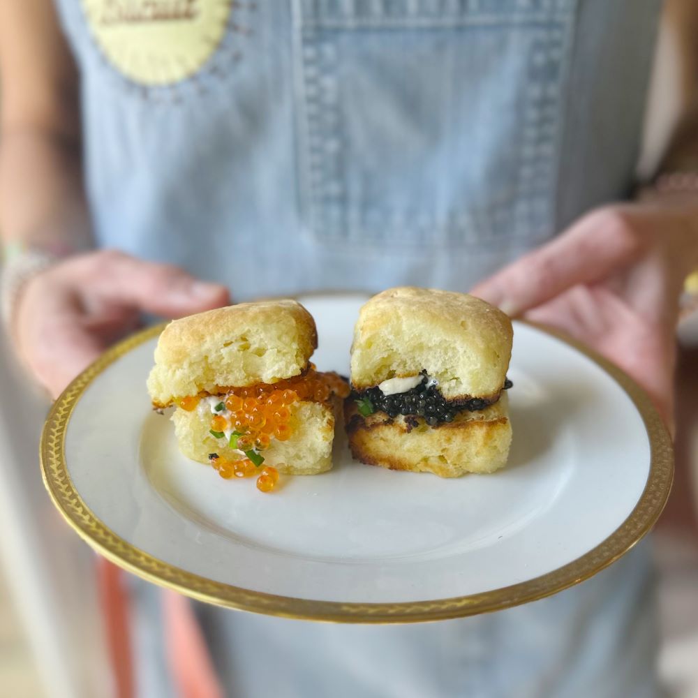 Caviar Biscuit Sandwich