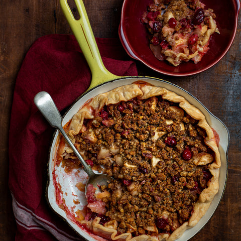 Cranberry and Apple Crisp with Biscuit Crumble