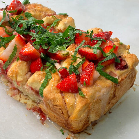 Strawberry Layered Biscuit Bread