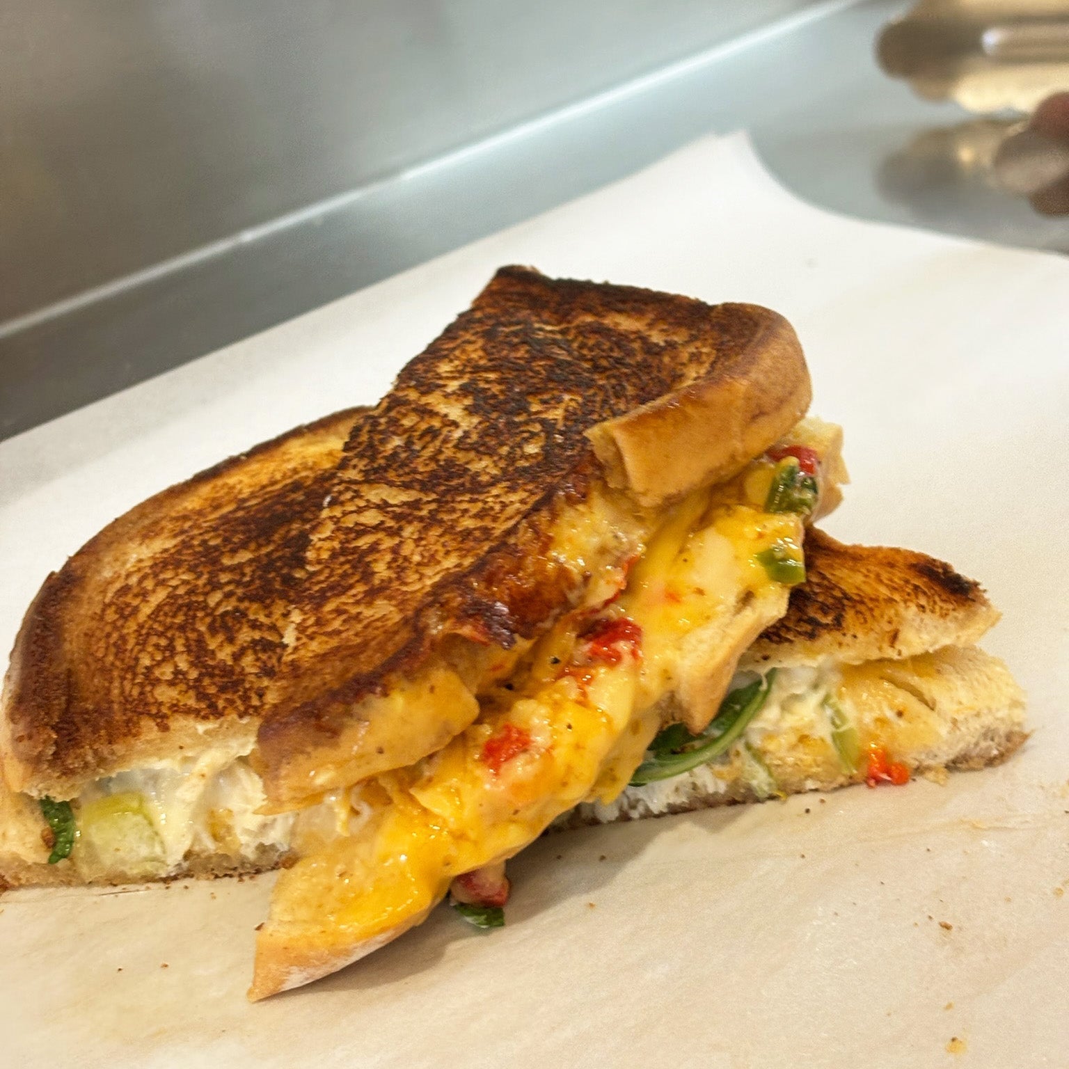 Pimento Cheese Chicken Salad Sandwich