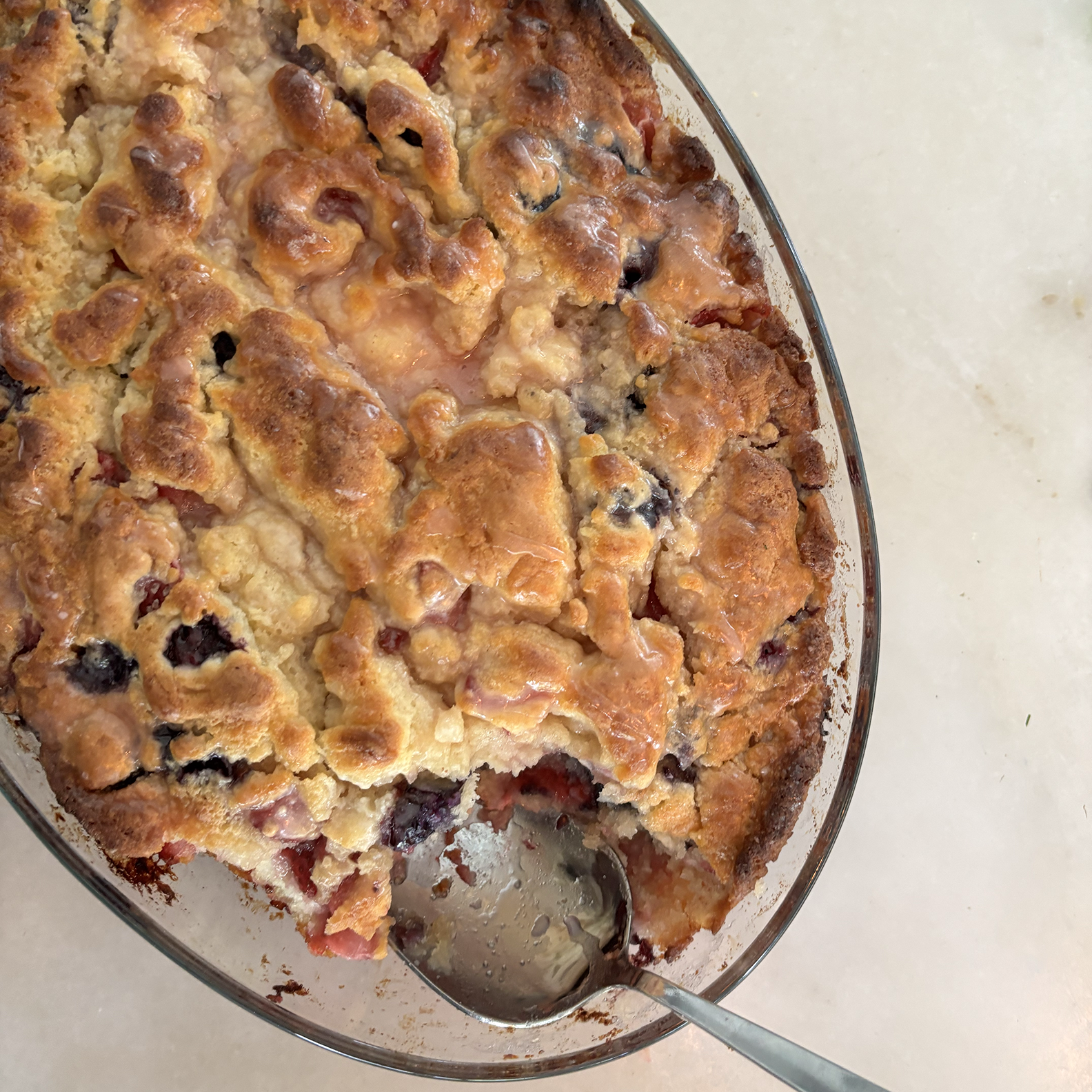 Strawberry & Blueberry Butter Swim Biscuits
