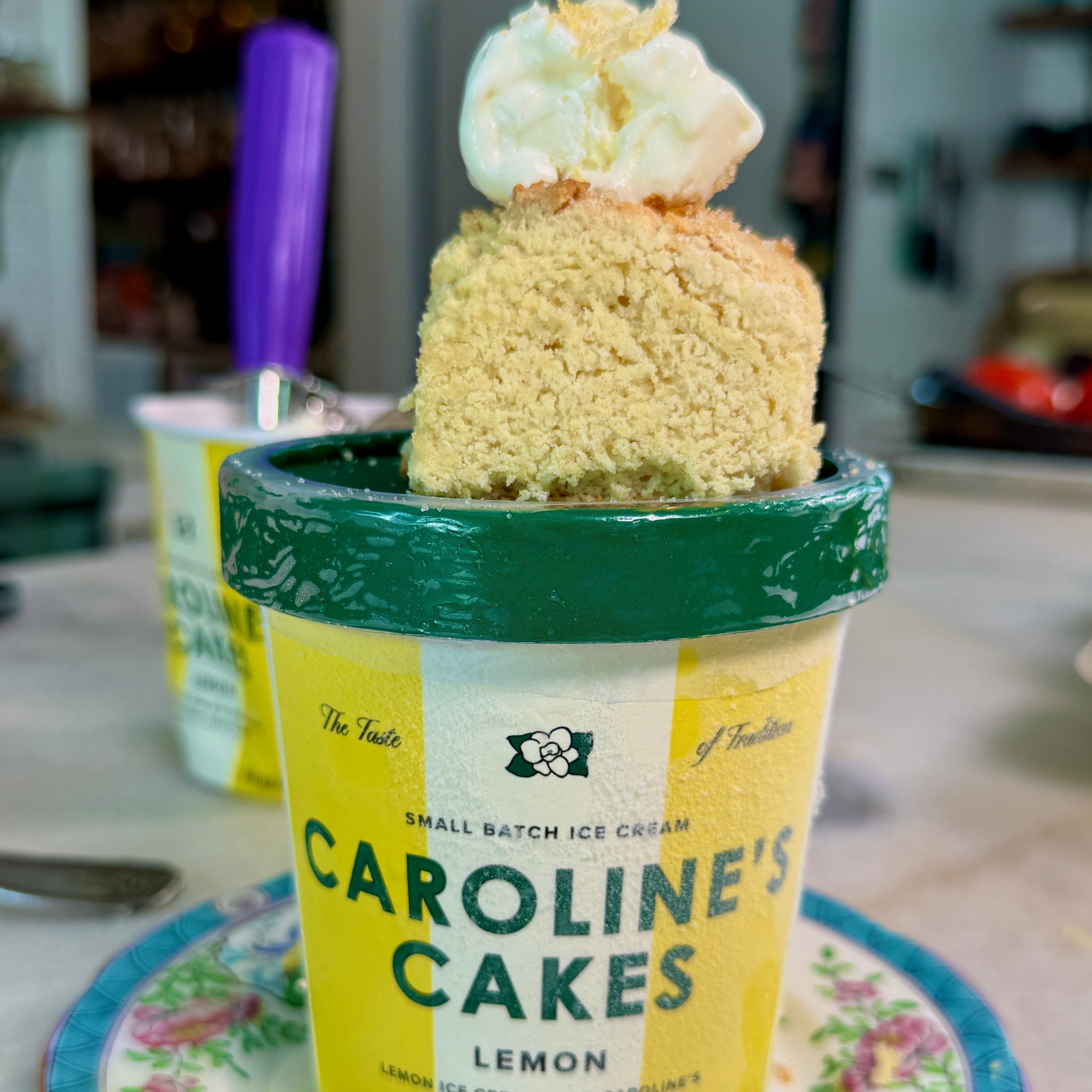 Lemon Ice Cream Biscuits