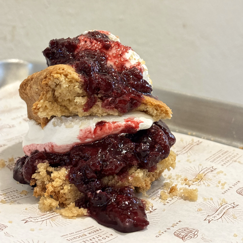 Brown Sugar Shortcakes with Berry Compote