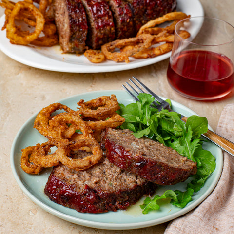 Meatloaf with Crispy Onions