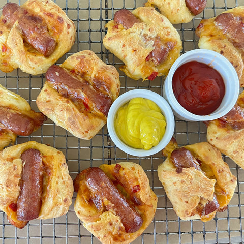 Pimento Cheese Pigs in a Biscuit Blanket - Elevate this Classic Appetizer