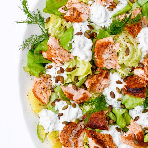 Salmon Salad Inspired by the Nuns