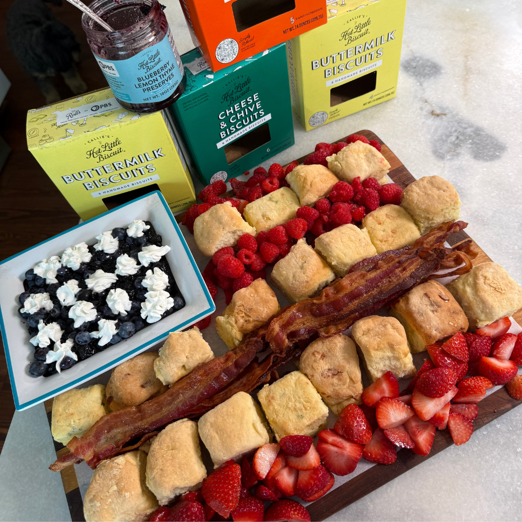 4th of July Flag Biscuit Board