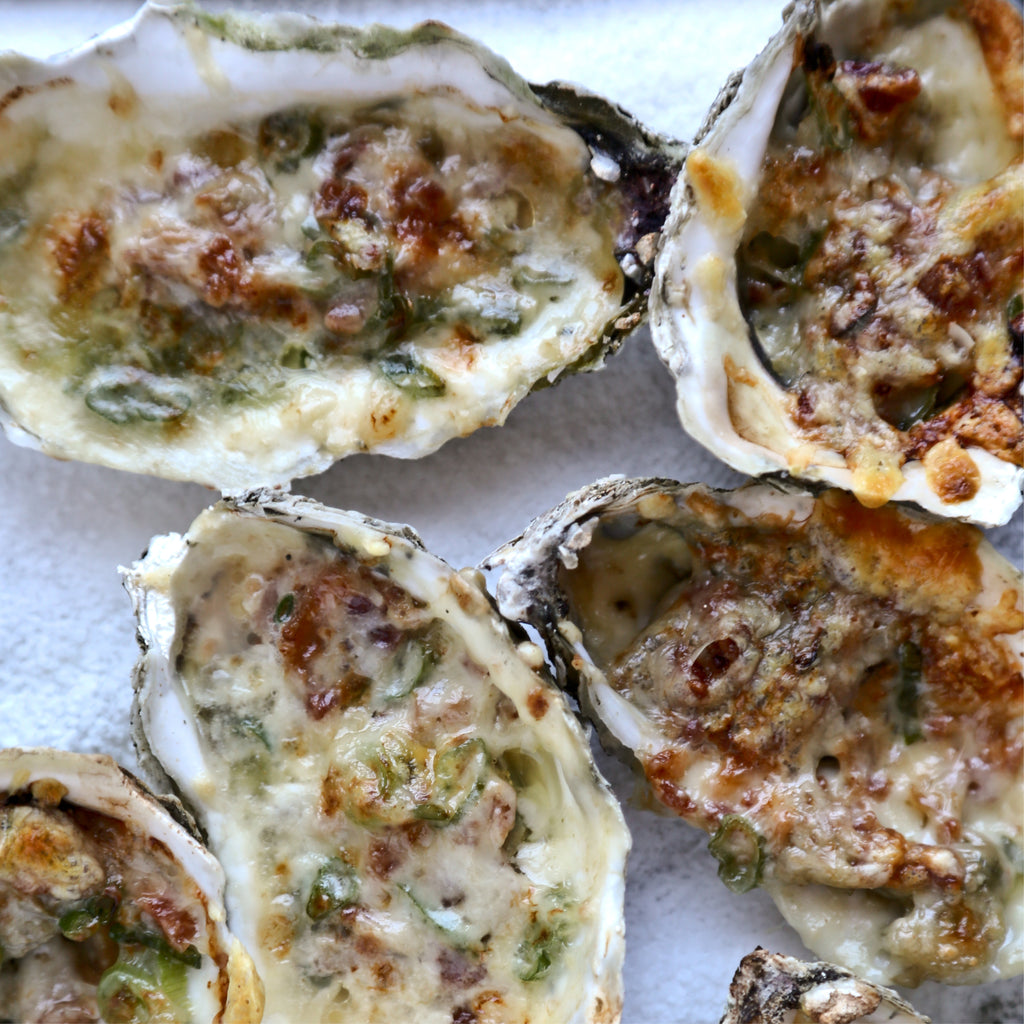 Cast Iron Roasted Oysters
