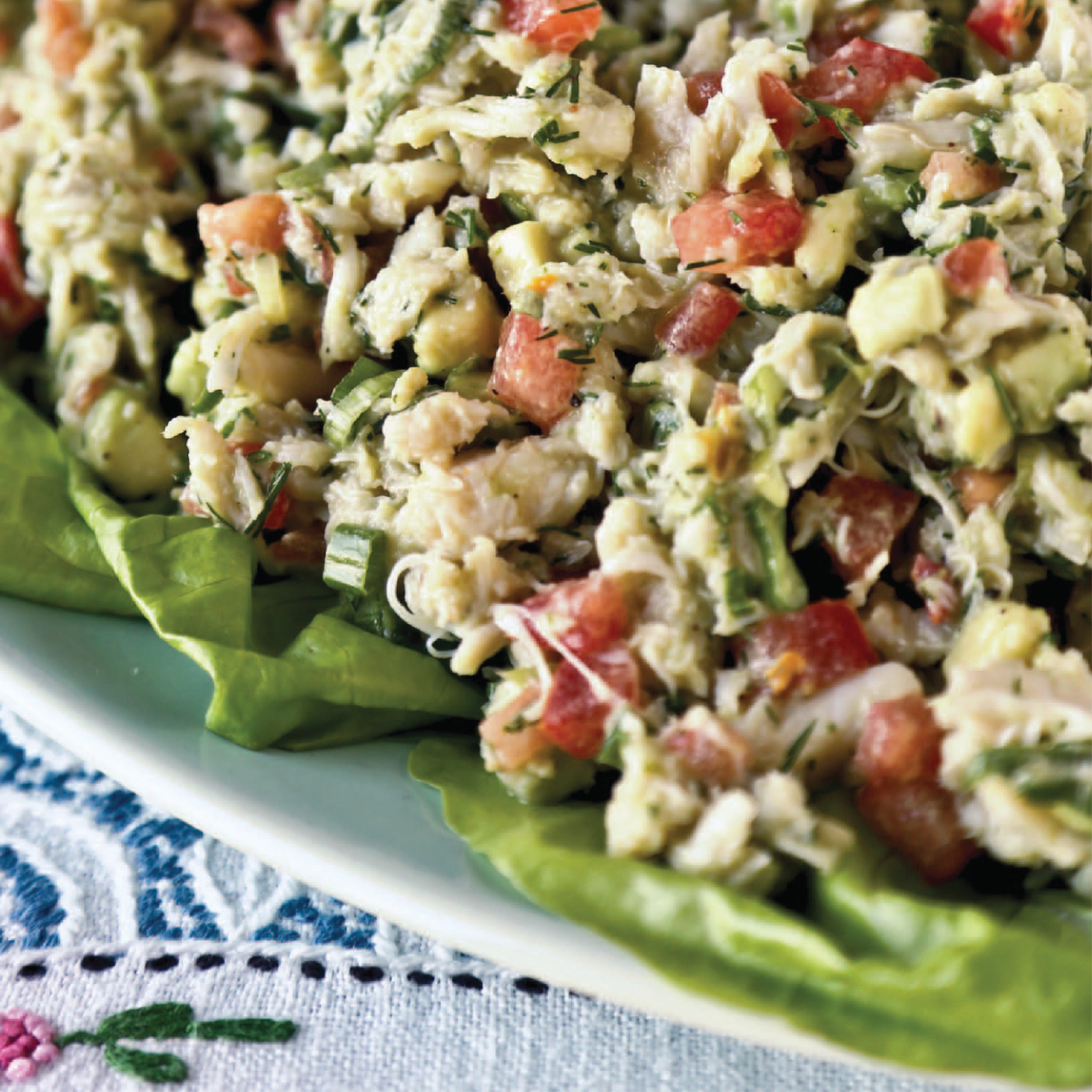 Summer Crab Salad With Green "Princesses" Dressing