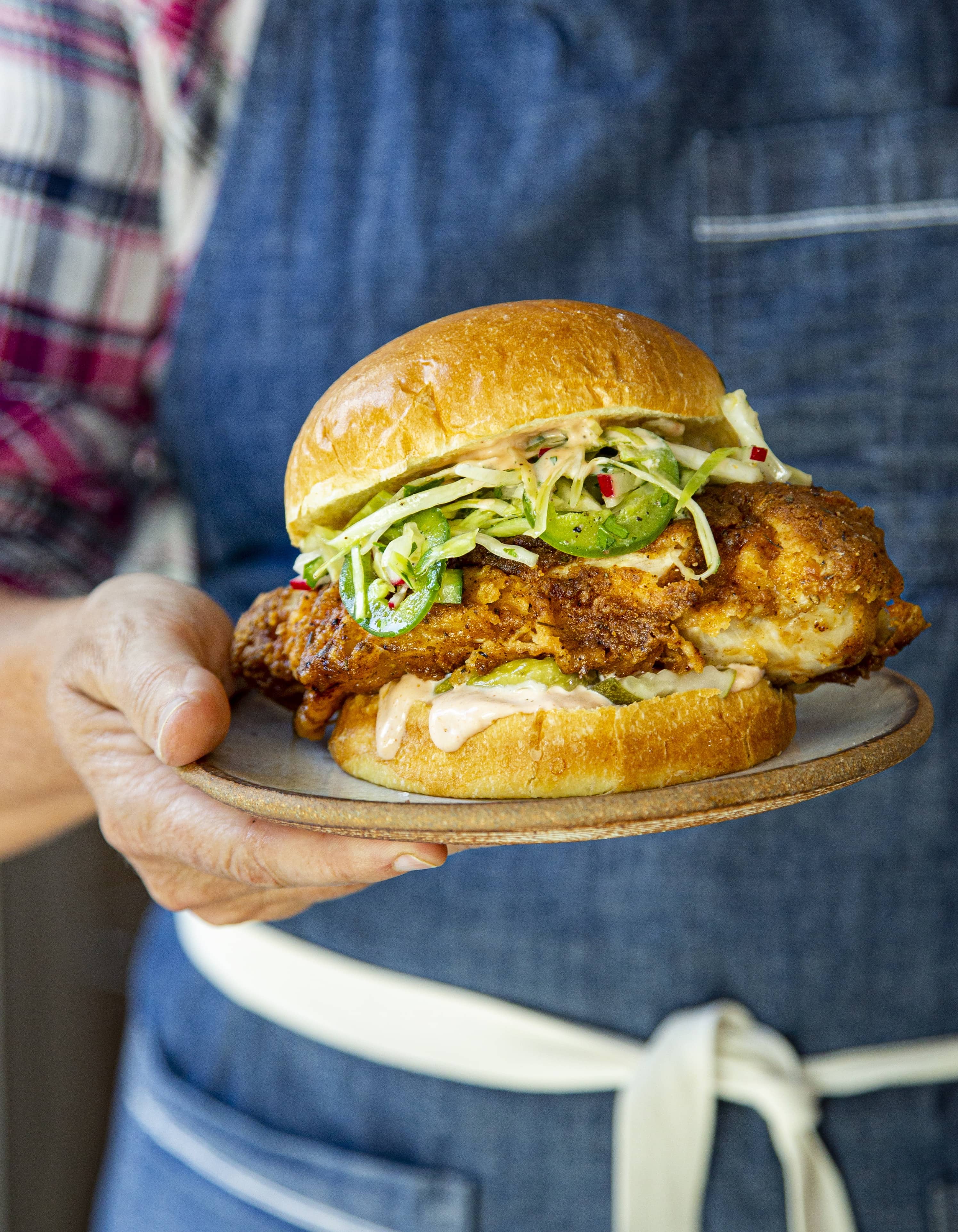 Fried Chicken Sammie with Slaw