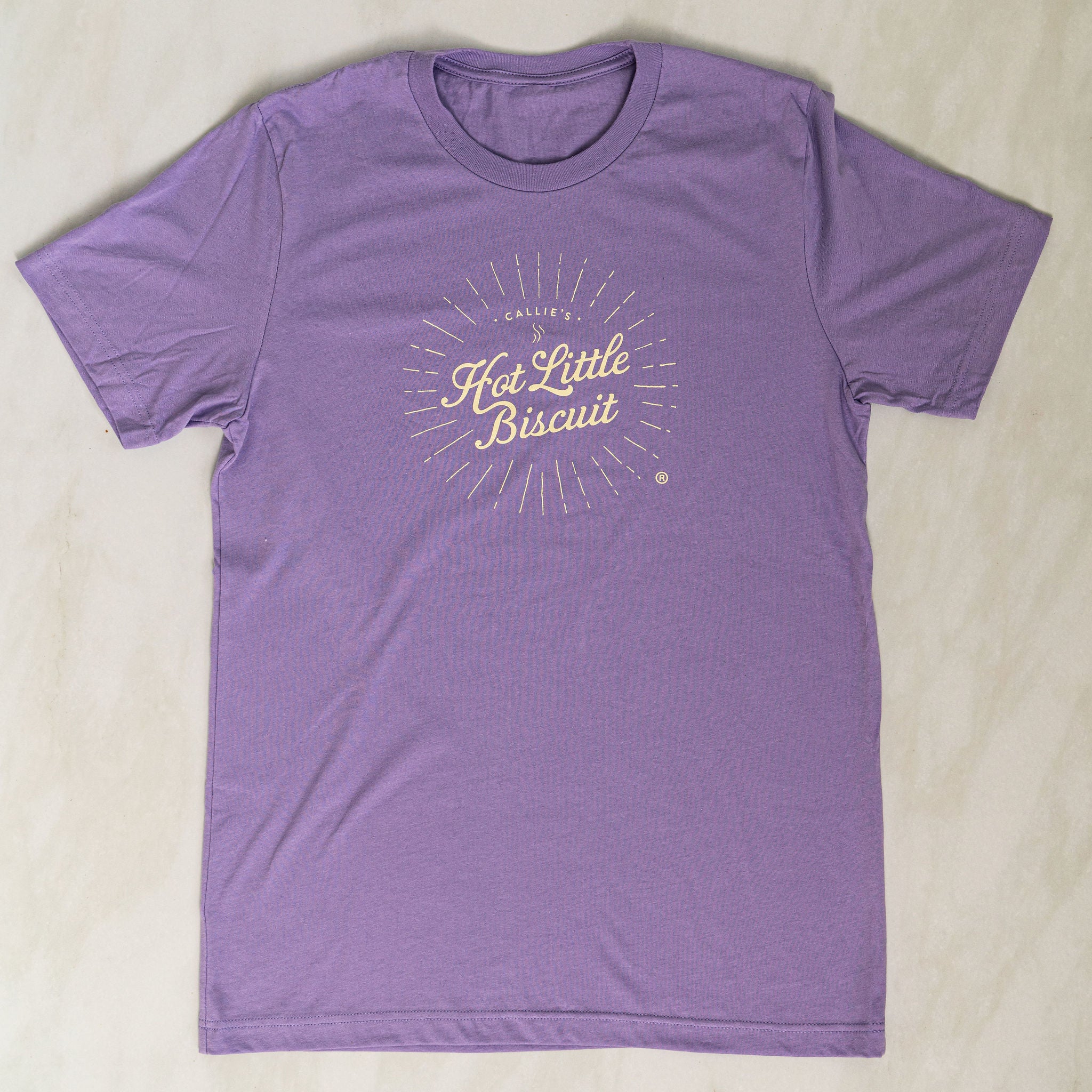 Lavender Callie's Hot Little Biscuit Logo Tee