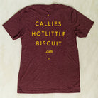 Maroon Callie's Hot Little Biscuit.com Tee